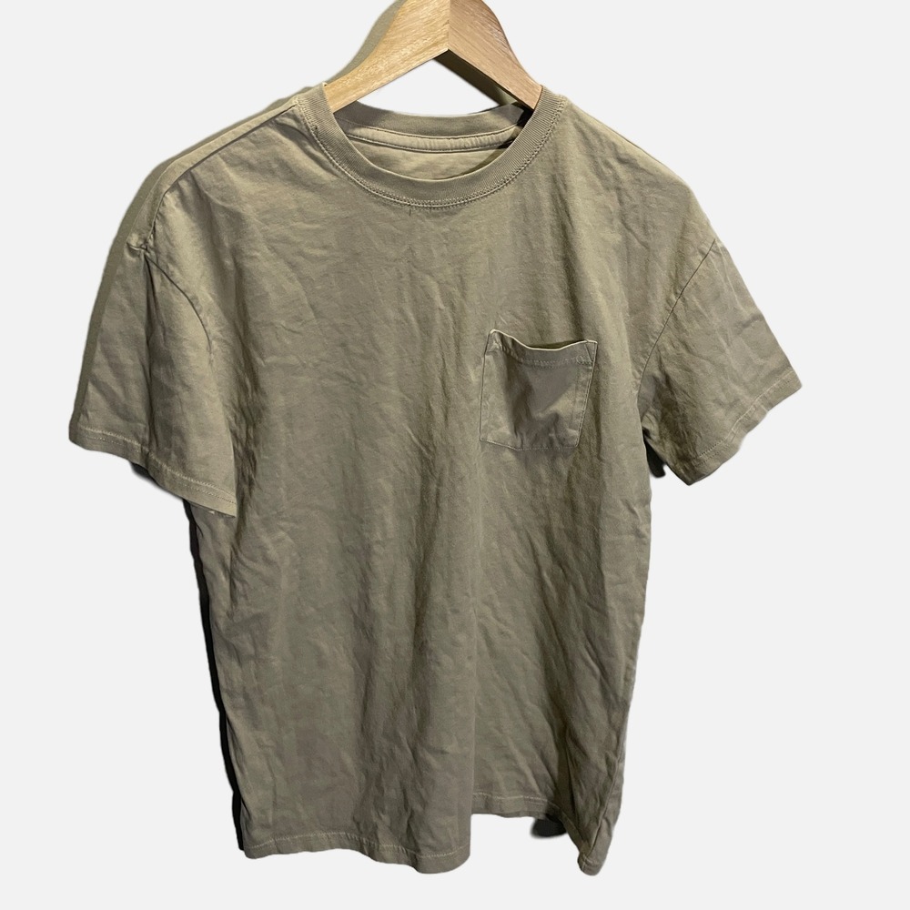 Goodfellow & Co Mens Relaxed Fit Pocket T-Shirt Tan‎ Brown S 043 13 5436